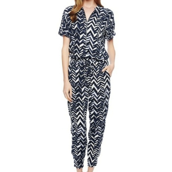 Splendid Pants - Splendid chevron print jumpsuit with pocket size L